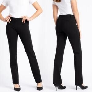 Betabrand Classic Straight Leg Dress Yoga Pants Women's Size M Petite Black